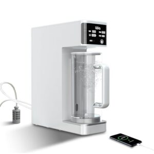 Portable Reverse Osmosis Countertop Water Filter,5-Stage RO Water Filtration System,Compact Water Purifier for Home, RV, Camping,with Reverse Charging, Moonlight White