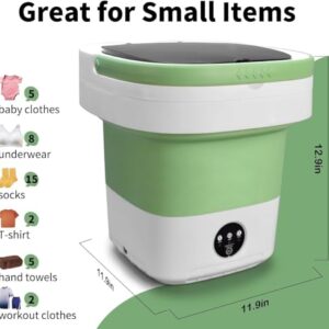 Portable Washing Machine, 16L Upgraded Mini Washer with Spin Basket Laundry Machine, 3 Cleaning Modes Suitable for Small Clothes, Foldable Design Ideal for Apartment, Home, Hotel and camping
