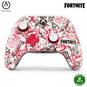 PowerA Wireless Controller for Xbox Series X|S – Fortnite SE, bonus virtual item included, hall effect thumbsticks, low latency wireless, Officially Licensed – for Xbox Series X|S and works on Xbox One and Windows 10/11, Bonus Virtual Item Included