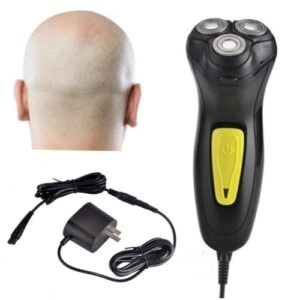 Professional Corded Shaver,Electric Razor for Bald Head,Head Shaver for Bald Men,Face Dry Close Shave Clipper,Bold Hair Stubble Beard Trimmer,12v Powerful Motor,Only Corded Power Supply