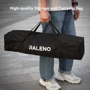 RALENO Softbox Lighting Kit, 20X20-Inch Photography Lighting Kit with LED Bulbs(60W | 5500K | CRI>97 | 3m Cable) & 80” Tall Light Stands, Soft Box for Recording/Portrait Photography | Model: PS70