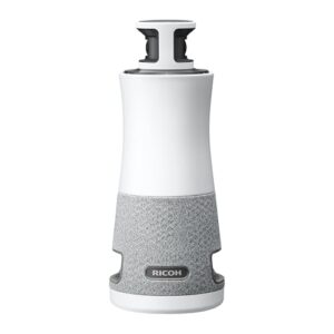 RICOH Meeting 360 | 360° Conference Room Camera – AI-Powered – Active Speaker Focus – Plug and Play – Zoom Certified – Works with Microsoft Teams, Google Meet, Cisco Webex