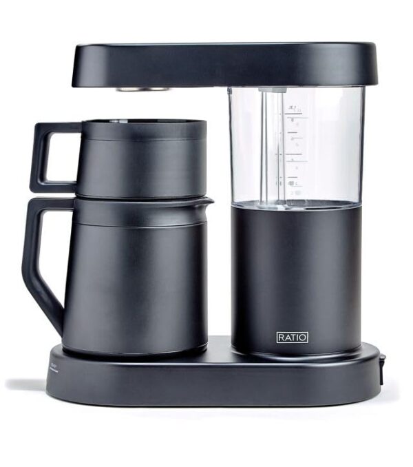 Ratio Six Series 2 Coffee Machine - Automatic Drip Coffee Maker - 1.25L/40oz - Brews 2-8 Cups - Matte Black