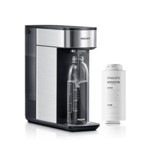 Reverse Osmosis Water Filter Countertop, PHILIPS 3:1 Pure to Drain 5-in-1 RO Water Filtration System Purifier Dispenser with Aquaporin Technology Tested by NASA, NSF/ANSI 372 Certified, Reduce TDS