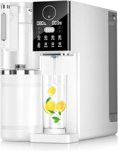 Reverse Osmosis Water Filter, Water Purifier, Portable Water Purifier Countertop for Kitchen, Office, RV, No Installation, White - Image 2