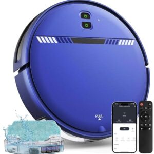 Robot Vacuum and Mop Combo, Automatic Slef-Cleaning Robotic Vacuum Cleaner for Pet Hair, Smart 2 in 1 Mopping Robot Vacuum with Schedule, WiFi/App/Voice, Slim, Ideal for Hard Floor, Carpet