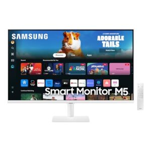 SAMSUNG M5 32-Inch M50D Series FHD Smart Monitor LS32DM501ENXZA, Gaming Hub, Multiple Ports, with Streaming TV, Speakers, Workout Tracker, Vision Accessibility Tools, HDR10, 2024