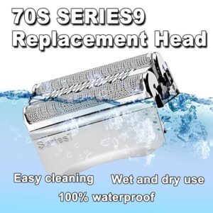 2Packs Series 7 70S Electric Replacement Shaver Head Accessories Electric Shaver Blade Compatible with Braun Series 7 Foil Shaver Replacement Heads 70s 790CC, 720, 750CC, 760CC,9565 Foil Shave
