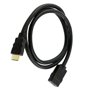 Short 28AWG High Speed Male to Female HDMI Port-Extender/Port-Saver for Roku, Chromecast, FireStick TV Streaming Sticks, PS4/PS5, Xbox, HDTV & More