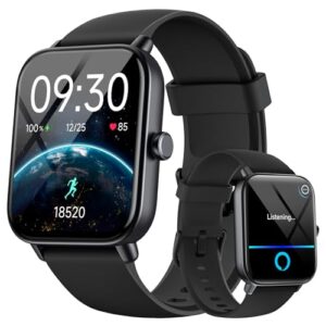 Smart Watches for Men Women iPhone & Android, Alexa Bulit-in, 1.8″ Touch Screen Smart Watch with Answer/Make Calls, Fitness Tracker with Heart Rate/Sleep/SpO2 Monitor, IP68 Waterproof,120+ Sport Modes