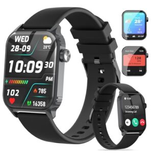 Smart Watches for Women Men, 1.83 inches HD Smartwatch with 120 Sports Modes, Heart Rate/Sleep Monitor, IP67 Waterproof, Bluetooth Call & Music Control for iPhone/Android