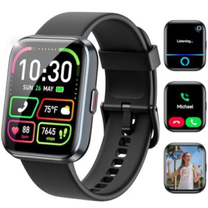 Smart Watches for Women and Men – Smart Watch Compatible for iPhone Android Phone,Alexa,Call & Notification Alerts,Heart Rate & Sleep Monitor,3 ATM Waterproof 1.83 Inches Fitness Tracker