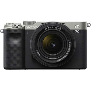 Sony Alpha 7C Full-Frame Compact Mirrorless Camera Kit – Silver (ILCE7CL/S)
