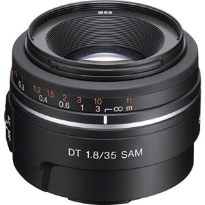 Sony Alpha SAL35F18 35mm f/1.8 A-mount Wide Angle Lens (Black)