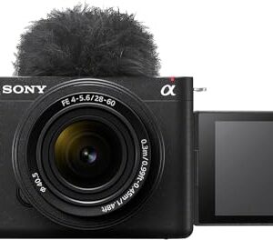 Sony Alpha ZV-E1 Full-Frame Interchangeable Lens Mirrorless Vlog Camera with 28-60mm Lens – Black Body