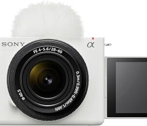 Sony Alpha ZV-E1 Full-Frame Interchangeable Lens Mirrorless Vlog Camera with 28-60mm Lens – White Body