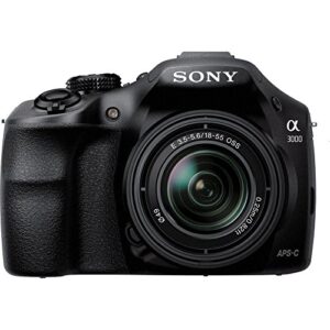 Sony Alpha a3000 ILCE-3000K 20.1 MP Mirrorless Digital Camera – Black – 18-55mm OSS Lens