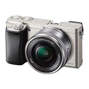 Sony Alpha a6000 Mirrorless Digital Camera – Body only (Silver) – International Version (No Warranty)