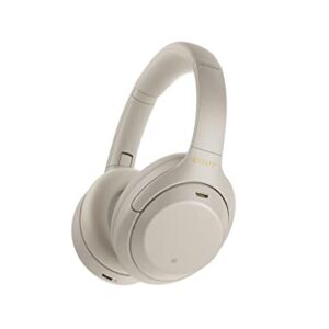 Sony WH-1000XM4 Noise Cancelling Wireless Headphones – 30hr Battery Life – Over Ear Style – Optimised for Alexa and Google Assistant – Built-in mic for Calls – Silver International Version