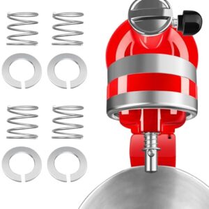 Spring and Washer Kit Fit for Kitchenaid Mixer, Quick Install Replacement Accessories and Upgrade Parts, 4 Packs