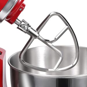 Stainless Steel Flat Beater for KitchenAid Tilt-head & 4.5-5 Qt Mixers,Dishwasher Safe Pastry Mixing Paddle Attachment