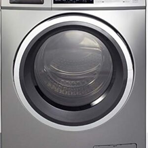 Summit Appliance SPWD2203P 24″ Wide 115V Washer/Dryer Combo in Platinum for Non-Vented Use, 2.7 Cu.Ft. Capacity, LCD Display, 16 Wash Cycles, 1300 RPM, Stainless Steel Drum, Child Lock