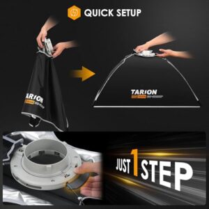 TARION 23.6″x35.4″ Quick Release Strip Softbox – Foldable Bowens Mount Softbox with Diffusers/Honeycomb Grid/Carrying Bag for Live Streaming, Photography, Videography (SQ-6090F)
