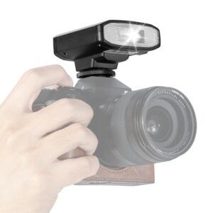 TARION Mini Camera Flash Speedlite – GN13 Mini Hot Shoe Flash with S1/S2 Optical Control 22 Power Levels for Sony Canon Nikon Fuji and Other SLR Digital Cameras(SL01 Black)