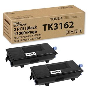 TK3162 TK-3162 Toner Cartridge Compatible for Kyocera TK-3162 1T02T90US0 for P3055dn P3045dn P3050dn P3060dn Extra High Capacity (13,000 Pages,2-Pack)