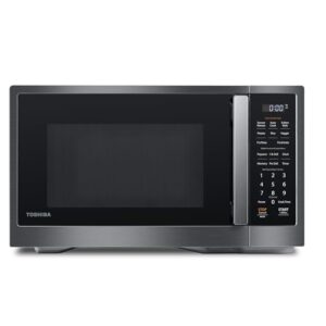 TOSHIBA ML4-EM12PA(BS) Countertop Microwave Oven with Stylish Design As Kitchen Essentials, Smart Sensor, 13 Auto Menus&Mute Function, 1.2 Cu Ft with 12.4″ Turntable, 1000W, Black Stainless Steel
