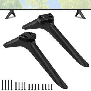 TV Legs for Toshiba TV Stand Replacement, Only for Toshiba 43C350LU 50C350LU 55C350KU 55C350LU, for 43″ 50″ 55″ Toshiba TV Legs with Screws Set, Easy to Install, Black