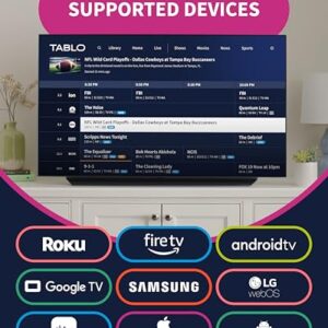 Tablo 4th Gen 2-Tuner Over-The-Air (OTA) DVR – Watch, Pause & Record Live TV, News, Sports & Movies Throughout Your Home Over Wi-Fi – Pairs w/Any TV Antenna – 50+ Hrs Recording – No Subscriptions