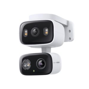Tapo 2K 3MP Indoor/Outdoor Dual Lens Pan/Tilt Security Camera – 130° Wide-Angle + 6mm Telephoto, 360° Pan, Free Person/Vehicle Detection, SD/Cloud Storage, Works w/Alexa & Google Home – HybridCam Duo