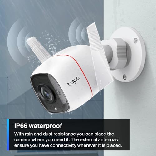 Tapo TP-Link 2K QHD Security Camera Outdoor Wired, Starlight Sensor for Color Night Vision, Free AI Detection, Built-in Siren, Cloud/SD Card Storage, Works with Alexa & Google Home C320WS - Image 7