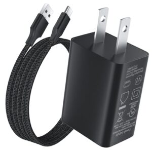 Type C Cable USB Wall Charger for Kindle E-reader,Fire HD 10 9th 11th Generation,8 10th Gen,8 Plus Kids Edition(2019,2020,2021),Pro,2022,Max 11 2023.USB-C Charging Cord Power Adapter for Amazon Tablet