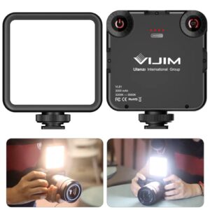 ULANZI VL-81 3000mAh Bi-Color LED Video Light w Softbox – 3200K-5600K+CRI95 Rechargeable Camera Light, 3 Cold Shoe Mount for DSLR/GoPro/Sony/Canon/iPhone, Vlog Filming TikTok Live & Photography