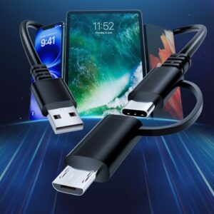 USB C Cable Micro USB Charger Cord for Samsung Tablet Fire HD 10,Fast Android Phone Charger Cord A to Type C Charging Cable for Amazon Kindle Fire HD 10 8 7,Galaxy S7 S6 Tab A E S Note 6 ft Long