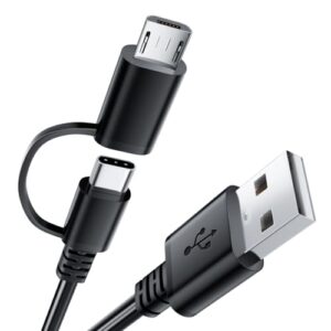 USB C Cable Micro USB Charger Cord for Samsung Tablet Fire HD 10,Fast Android Phone Charger Cord A to Type C Charging Cable for Amazon Kindle Fire HD 10 8 7,Galaxy S7 S6 Tab A E S Note 6 ft Long
