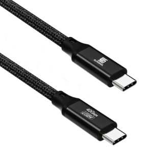 USB C to C Cable 6.6ft, 8K HD Display, 40 Gbps Data Transfer, 240W USB-C Charging Cable for Thunderbolt 3/4, MacBook Pro, Type-C Laptop, Hub, Docking, and More.