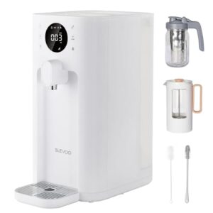 [UV] Reverse Osmosis Water Filter Countertop, 6-Stage RO Water Filtration System with 2 Glass Pitchers for Juice/Cold Brew Coffee, TDS Real-Time Displaying, Counter Water Purifier for Home/Office