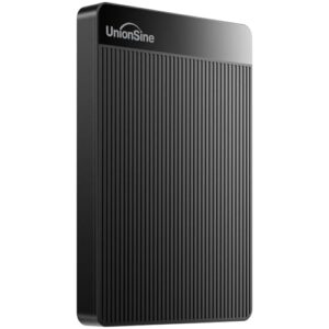 UnionSine 500GB 2.5″ Ultra Slim Portable External Hard Drive HDD-USB 3.0 for PC, Mac, Laptop, PS4, Xbox one,Xbox 360-HD-2510(Black)