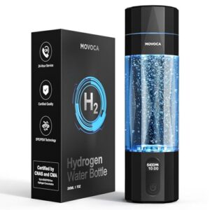 Upgrade Hydrogen Water Bottle, Up to 6400PPB Hydrogen Water Generator -SPE PEM Tech, 7 OZ Food-Grade PC Hydro Water Machine, Health Care Gifts for Husband, Wife, Family, Friends, Travel
