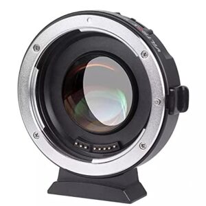 VILTROX EF-M2II 0.71x Speed Booster Focal Reducer Lens Adapter Auto Focus for Canon EF Lens to M43 Mount Camera GH4 GH5 GF6 GH5M2 G100 G95 G85 OM-1 EM-1 E-M1X E-M1 iii E-M5 iii E-M10 iv E-M10 iii