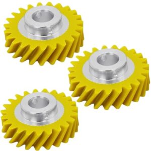 W10112253 Mixer Worm Gear Replacement for Whirlpool and KitchenAid Mixers Gear Replaces for Parts 4162897 AP4295669 4169830 （3-PCS）