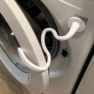 Washer Door Prop and Stopper for Front Load Washing Machine, Removable Washer Door Holder – Flexible Washer Door Stopper Keep Washer Door Open to Prevent Odors – White