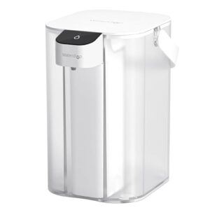 Waterdrop Alkaline Electric Water Filter Pitcher, Rechargeable Water Dispenser, Instant 200-Gallon 15-Cup Countertop Purifier, NSF/ANSI 42, Reduce PFOA/PFOS, Chlorine, Lead, White, with 1 Filter