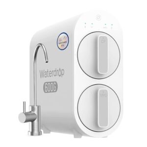 Waterdrop G2P600 Reverse Osmosis System, 600 GPD Tankless RO Water Filter System, Under Sink RO System, 7 Stage Filtration, 2:1 Pure to Drain, Reduce TDS, FCC Listed, USA Tech