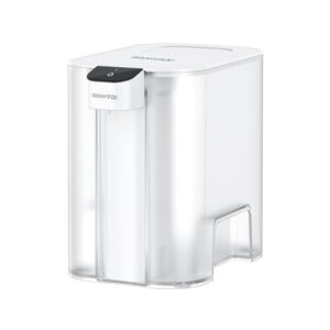 Waterdrop Large 27-Cup Mega Electric Water Filter Dispenser, 200-Gallon Rechargeable Instant System, NSF/ANSI 42&53&401&372, Reduce PFAS, Lead, Chlorine, with 1 Filter, White, Does not Lower TDS