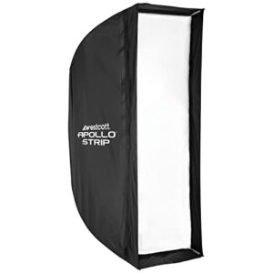 Westcott Apollo Strip (12” x 36”) Quick Open Softbox with Free Egg Crate Grid – Speedlight, Monolight, Flash, or Continuous Light Modifier