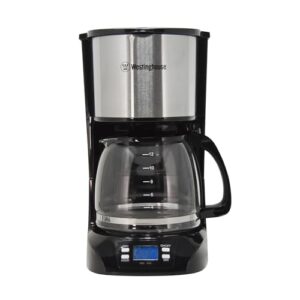 Westinghouse 220 volts 12 cup coffee maker 220v 240 volt Digital Programmable Coffee Machine Permanent Filter & Hot Plate (NOT FOR USE IN USA)